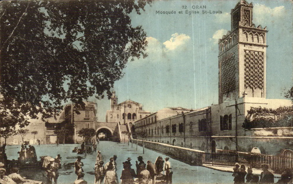 Moschee und Kirche St-Louis — Oran — unbekannter Verleger, Nr. 72 - Vorderseite
