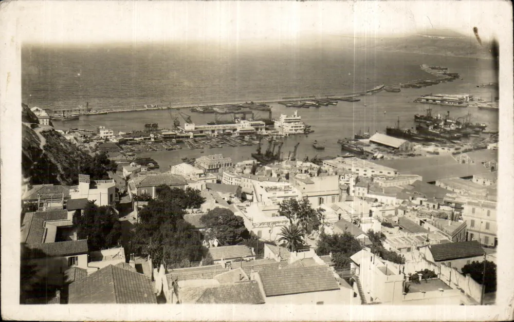 Oran — Ansicht des Hafens — Photo Africaines, rue Feuillet - Vorderseite