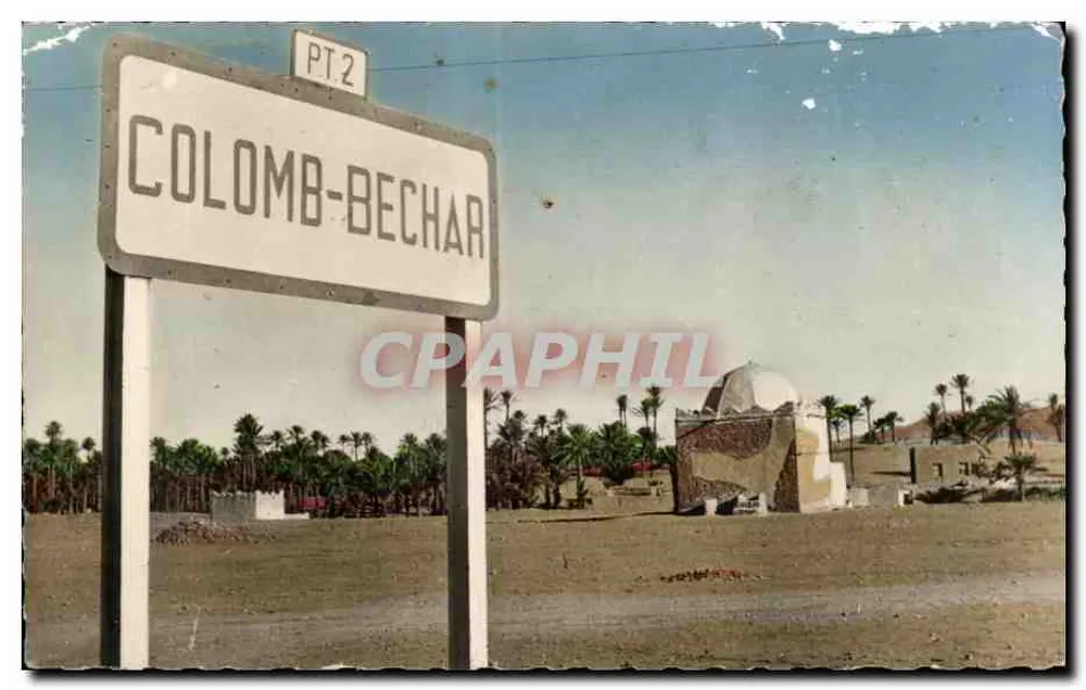 Colomb-Bechar — panneau d'entrée — éditeur PT.2 - Frente
