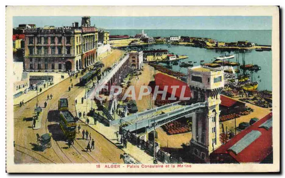 Alger - Konsularpalast und die Marine — n°18 - Vorderseite