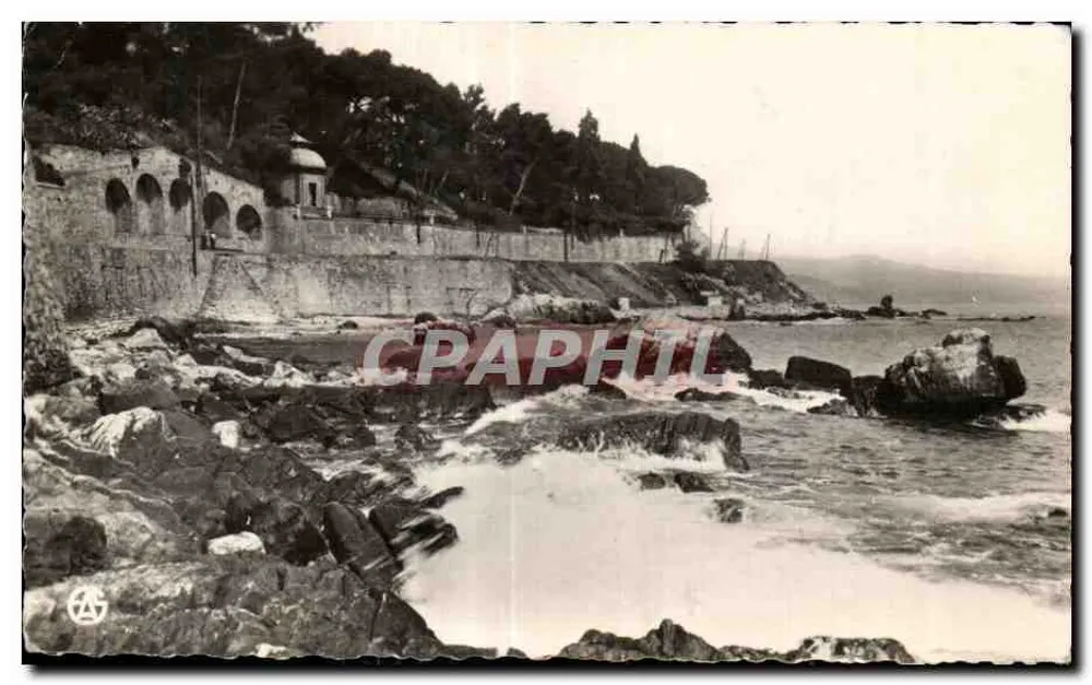 Costa rochosa em Nice — vista da promenade des Anglais — editor AG, n° 7 - Frente
