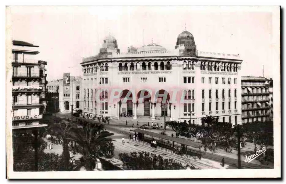 Edifício das Correios e Telégrafos — Tunísia — Jomone - Frente
