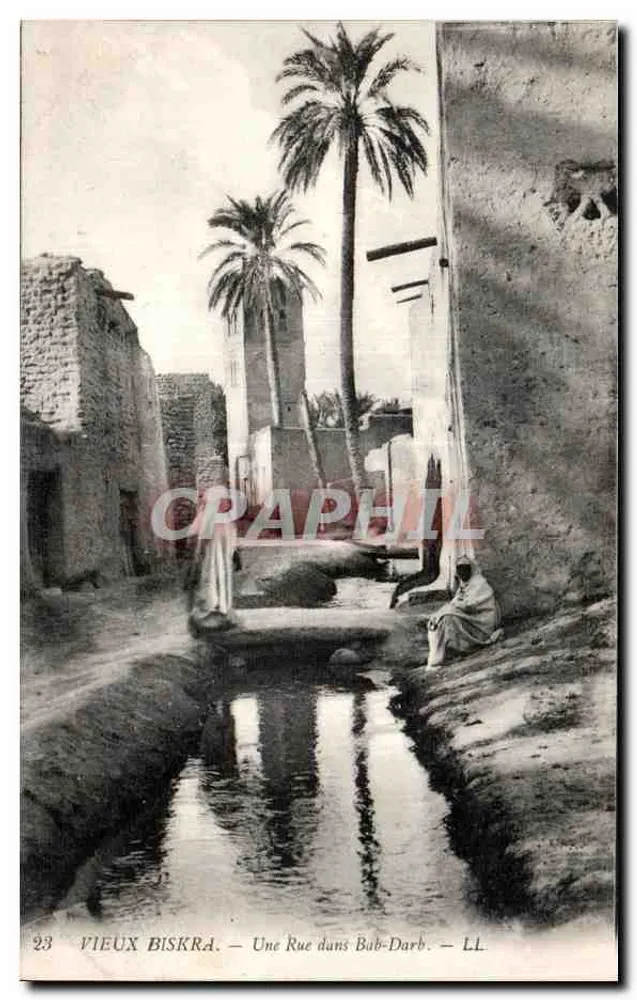 Altes Biskra — Eine Straße in Bab-Darb — LL - Vorderseite