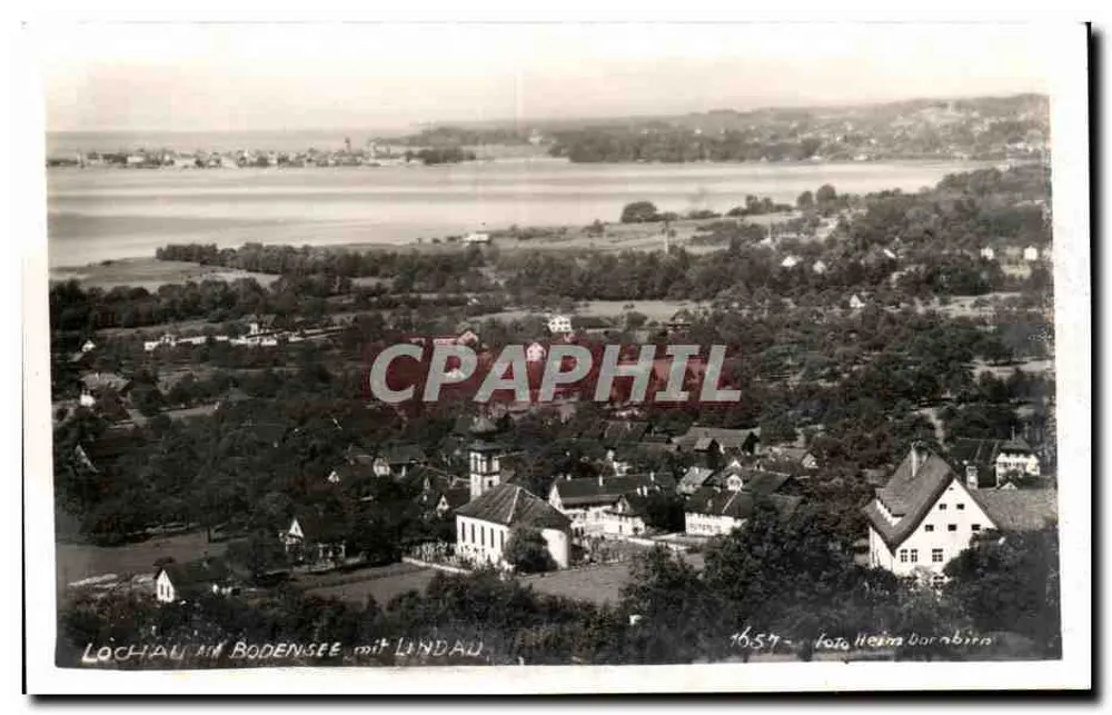 Lochau am Bodensee com Lindau — vista aérea — foto Heim Barniborn, n° 1654 - Frente