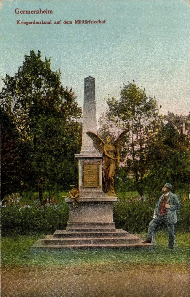 Germersheim — Soldaten-Denkmal auf dem Militärfriedhof — Verlag nicht sichtbar - Vorderseite