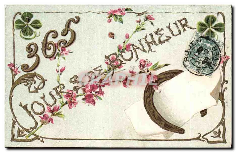 365 TAGE DER LIEBE UND DES GLÜCKS — Dekorative Ansichtskarte - Vorderseite