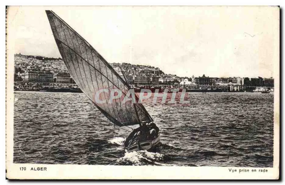 Algier — Aussicht vom Hafen — Ausgabe F. & T. n°170 - Vorderseite