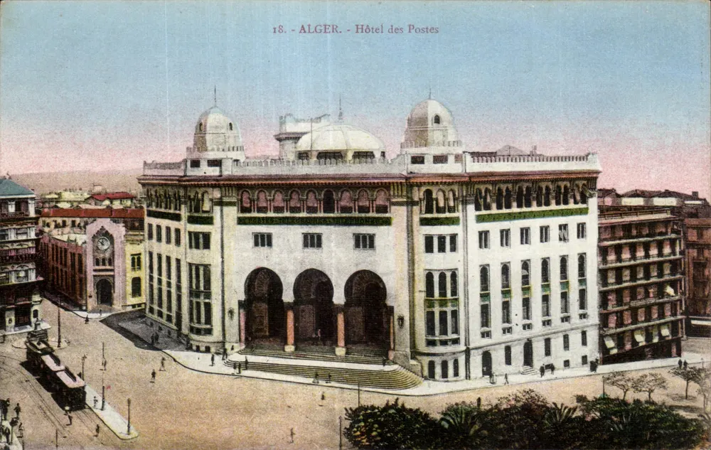 Algier — Hotel Pocztowy — widok głównego budynku — wydawca nieznany, n° 18 - Awers