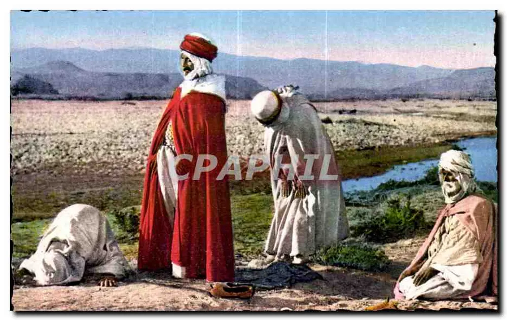 Gebet der Araber — Wüstenlandschaft - Vorderseite