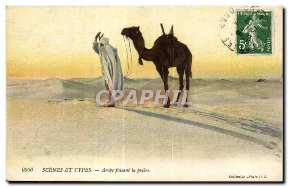 Araber, der betet — Szenen und Typen — Collection Idéale P. S. - Vorderseite