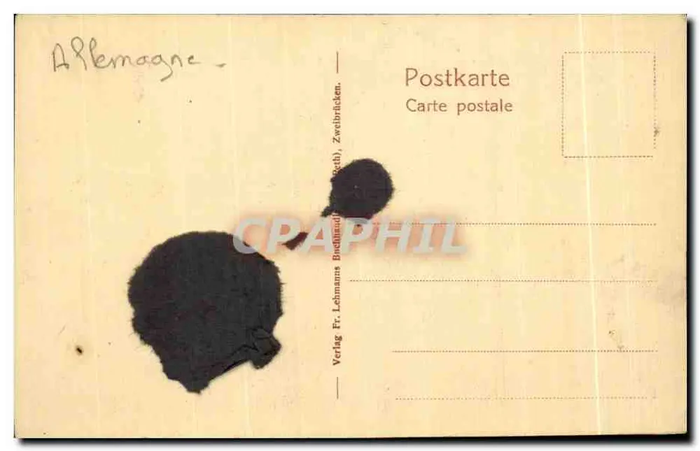 Zweibrücken — Justizgebäude – ehemaliges Herzogliches Schloss — Verlag Fr. Leimanns Buchhandlung - Rückseite
