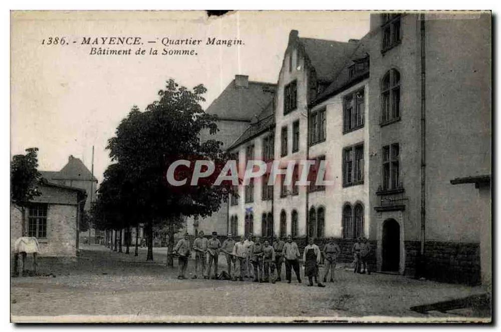 Mainz — Viertel Mangin. Gebäude der Somme. - Vorderseite
