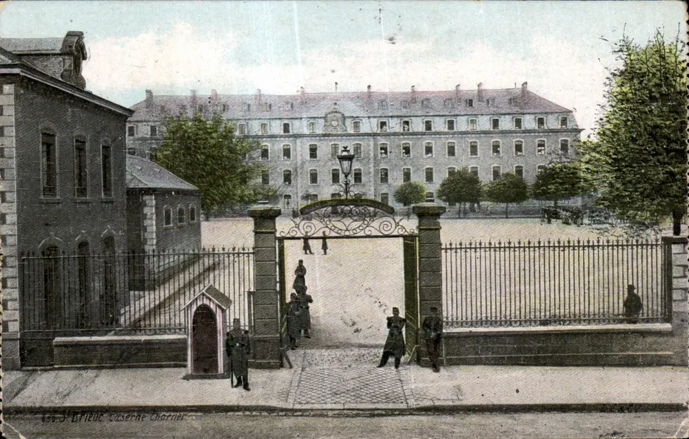 Caserne Charner — Saint-Brieuc — editor J. Brièuc, n° 156 - Frente