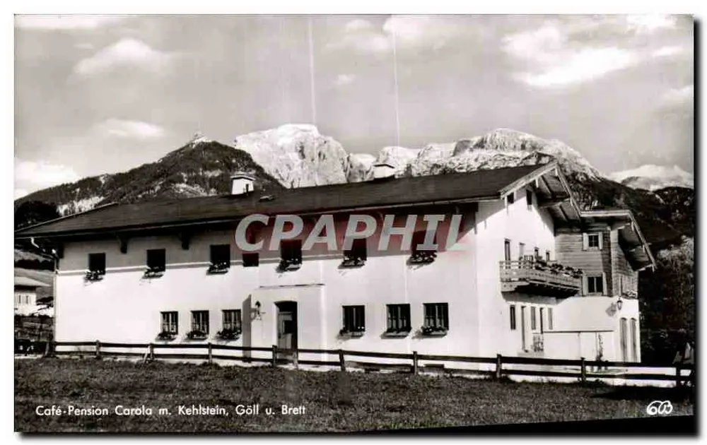 Café-Pension Carola m. Kehlstein, Göll u. Brett — Berchtesgaden, n° 642 - Vorderseite