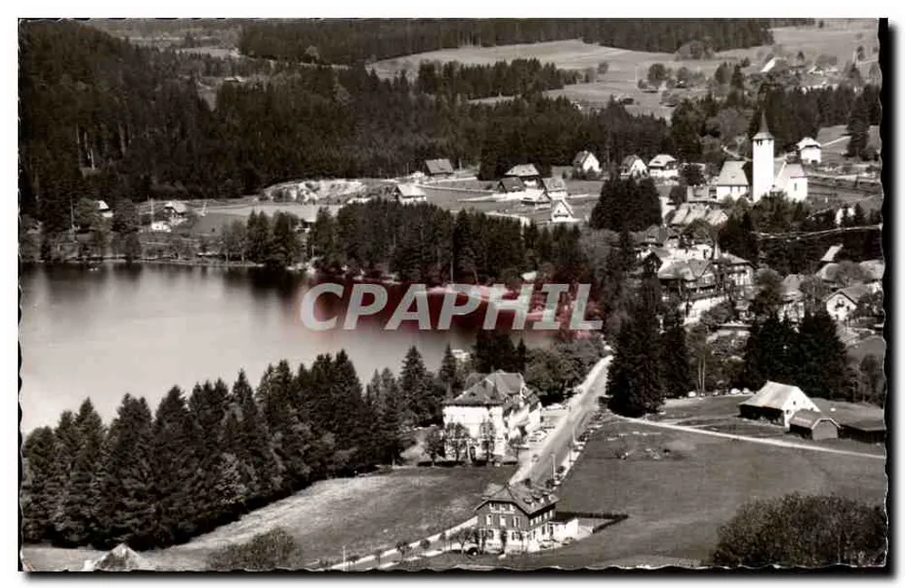 Titisee/Hochschwarzwald — vista aérea do lago e do vilarejo — Verlag FOTOPRINT - Balingen/Württ. - Frente