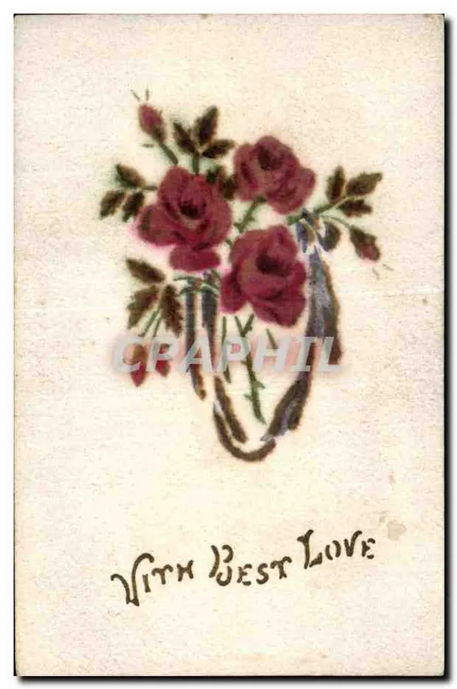 Bouquet van rozen — onbekende uitgever - Voorkant
