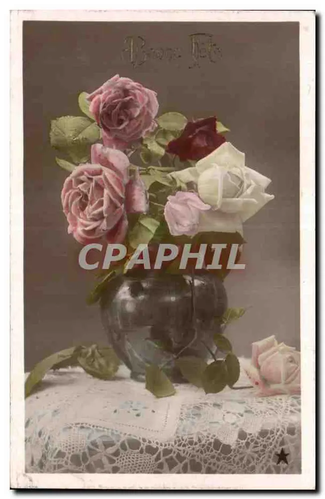 Bouquet van rozen — Bronze Fleurs — uitgever niet zichtbaar - Voorkant