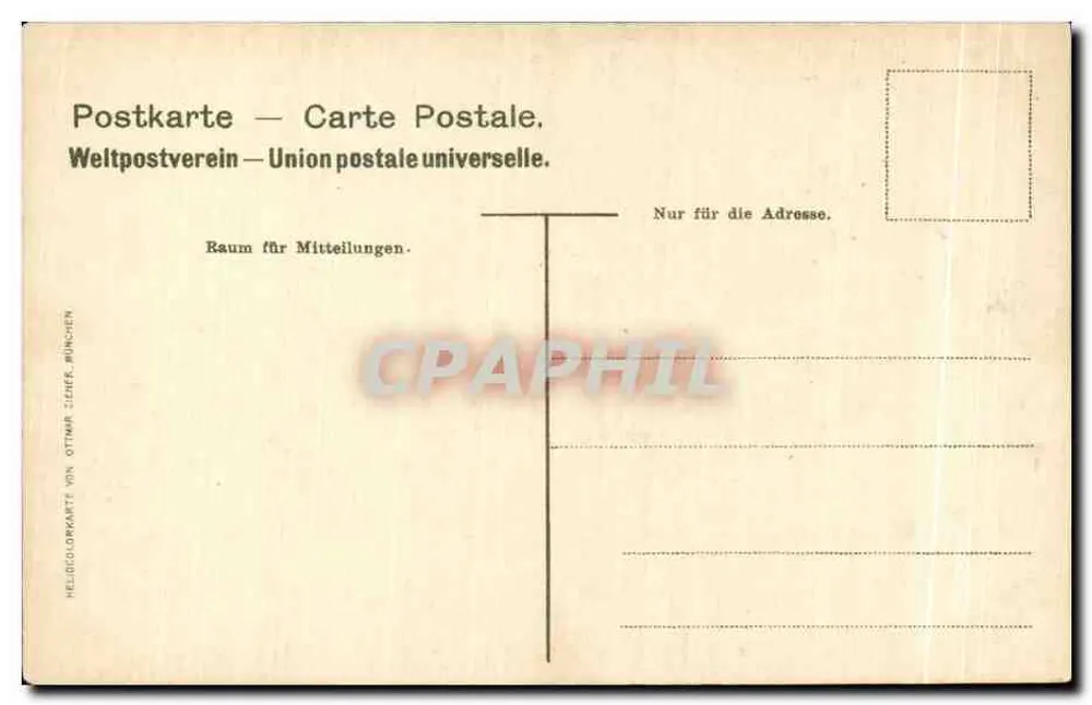 Bonn, Landebrücke und Rheinpromenade — Verlag Heliodor Karte von Ottmar Zieher-Bünchen - Rückseite