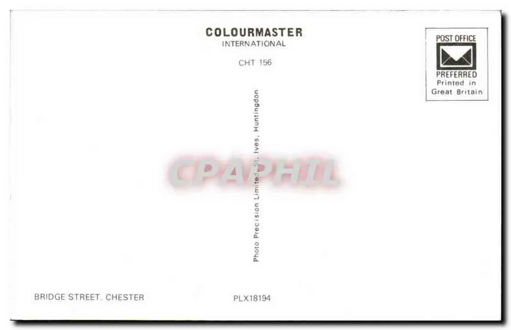 오웬 오웬 — 상업가의 거리와 교회 — 컬러마스터 인터내셔널 CHT 156 - 뒷면