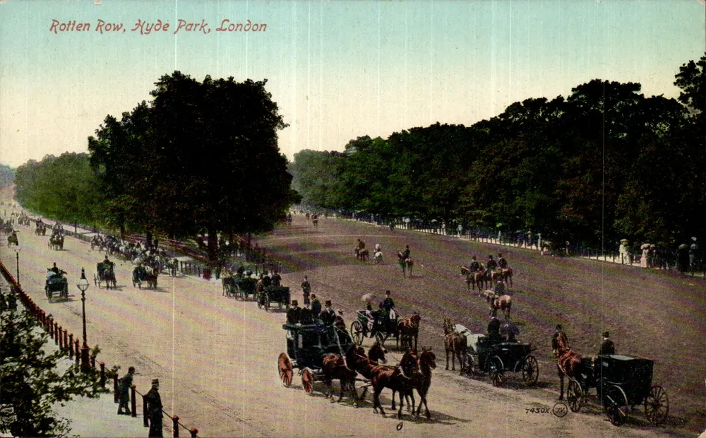 Rotten Row, Hyde Park, London — Valentine's Series n°7430X - Vorderseite