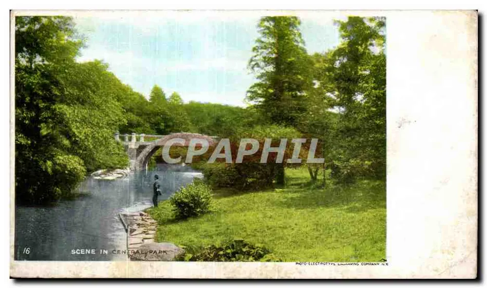 Scene in Central Park — Photo-Electrotype Engraving Company, N.Y. — n°16 - Voorkant