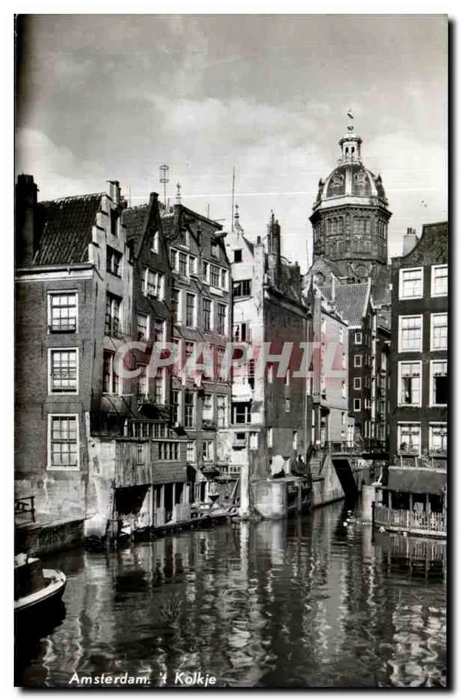 Amsterdam. 't Kolkje — historisches Viertel — J. G. van Agtmaal, Hilversum, n° 102 - Vorderseite