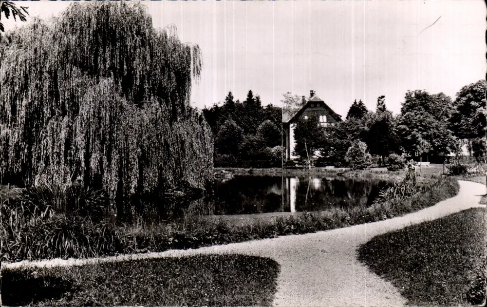 Paisagem com lago e casa — Oberkirch — Edições de Luxo "Estel" - Frente