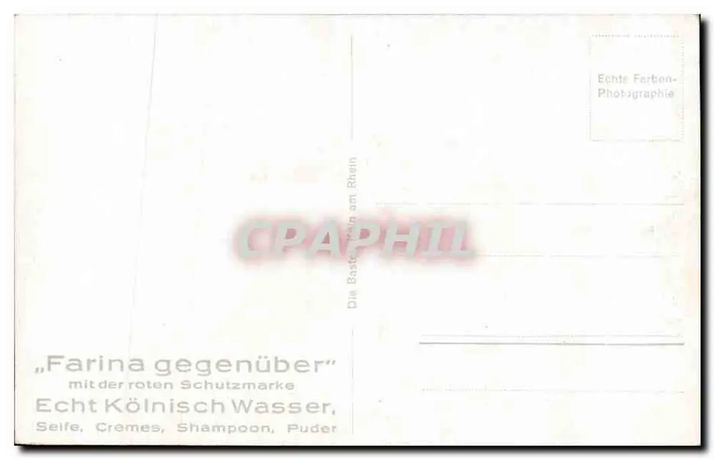 Restaurant am Rhein — Ansicht des Rheins und der Kölner Dom — Authentische Farbphotografie - Rückseite