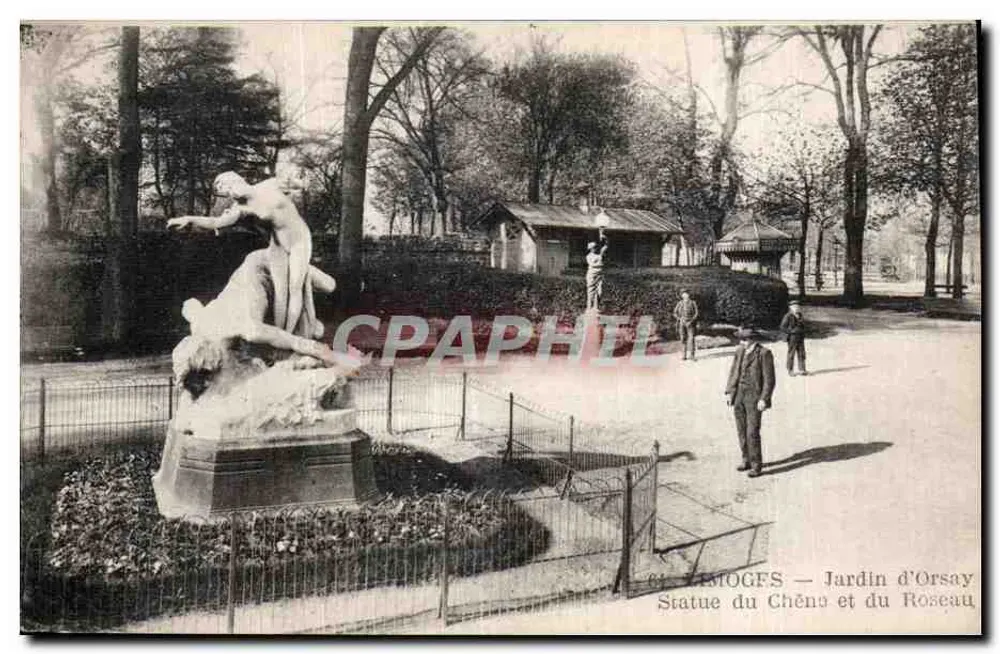 Châlons-sur-Marne — Garten von Orsay — Statue des Eichbaums und des Schilfs - Vorderseite