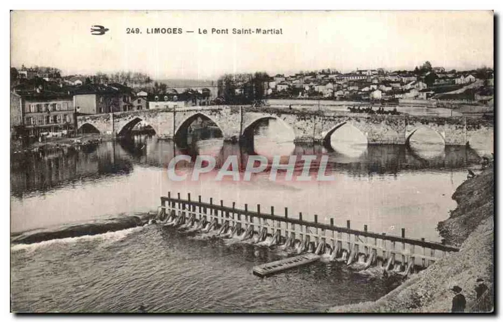 Limoges — De Brug Saint-Martial — Anoniem uitgever, nr. 249 - Voorkant