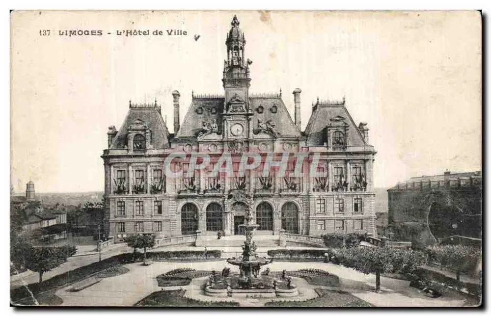 Limoges - Il Municipio — numero di serie 137 - Recto
