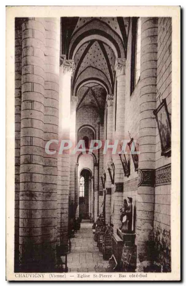 Chauvigny (Vienne) — Kirche Saint-Pierre — Südseitenkapelle - Vorderseite