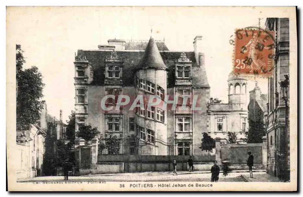 Poitiers — Hotel Jehan de Beauce — CR. Begnand, Roitton - Recto