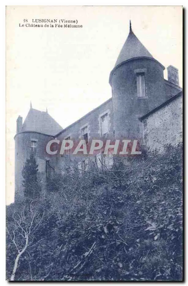 Lusignan (Vienne) — Ansicht des Schlosses der Fee Melusine — Verlag Viennois - Vorderseite
