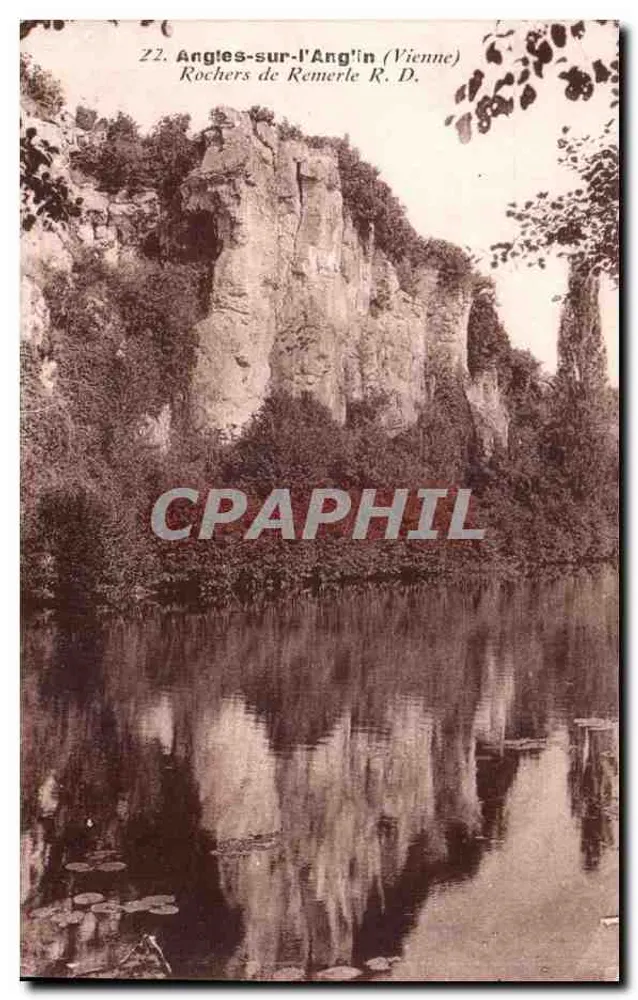 Angles-sur-l'Anglin (Vienne) — Rochers de Remerle R.D. - Vorderseite