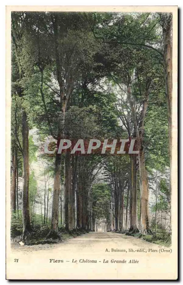 Fliers - O Castelo - A Grande Avenida — A. Buisson, lib.-edit., Fliers (Orne) - Frente