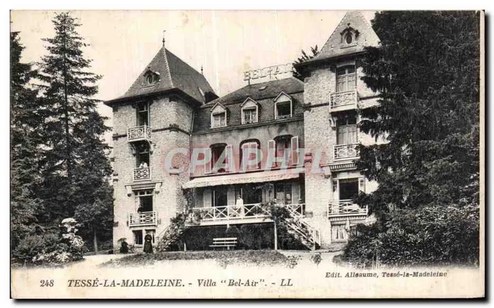 Tessé-la-Madeleine - Villa "Bel-Air" - Edit. Alleaume, Tessé-la-Madeleine - Anverso