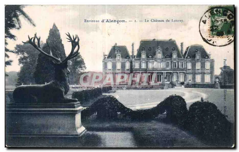 Arredores de Alençon — O Castelo de Lourray — Pequena Edição, Alençon - Frente