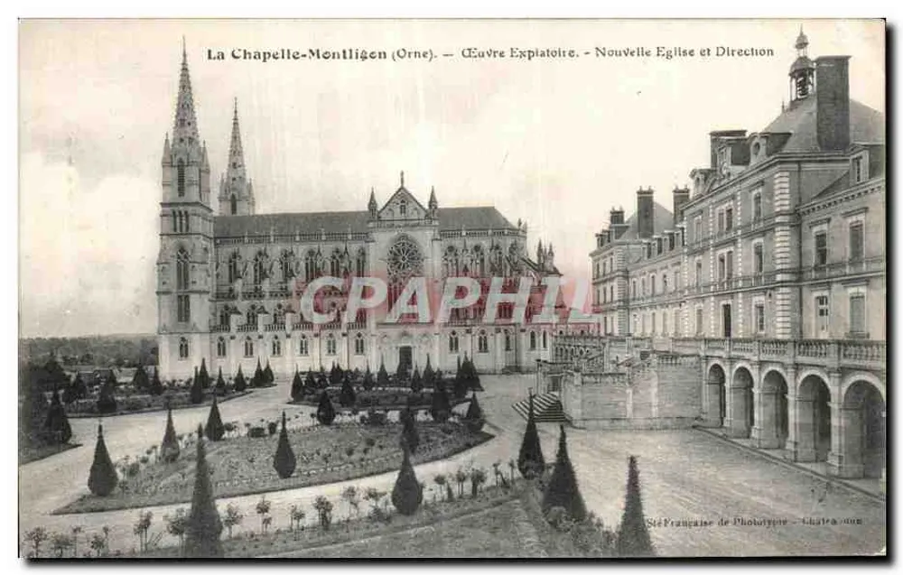 A La Chapelle-Montligeon (Orne) — Obra Utilizável — Nova Igreja e Direção - Frente
