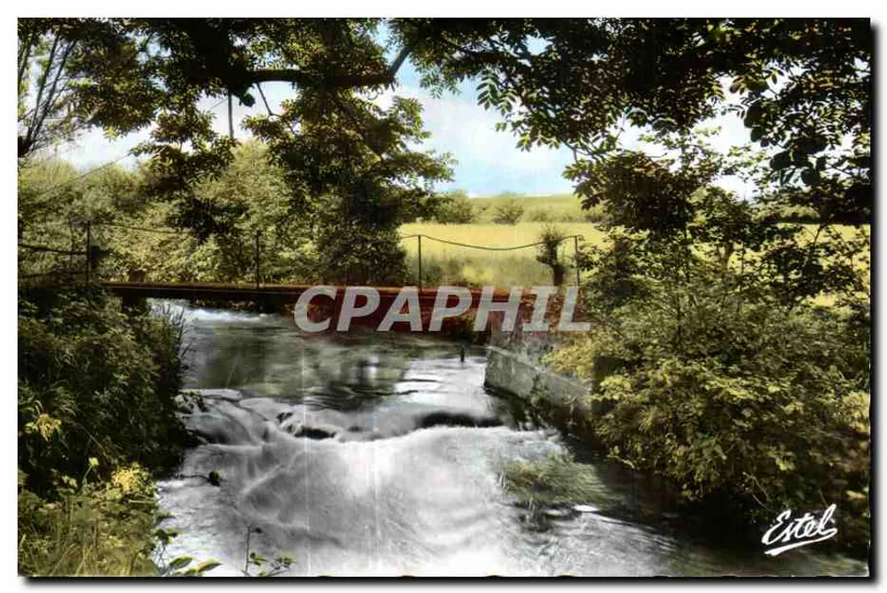 Paisagem de rio com ponte — Étob — Editor Etol - Frente