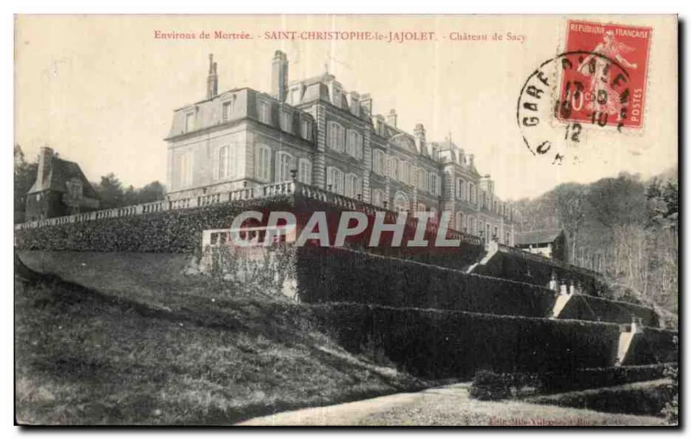 Château de Sacy — Umgebung von Mortrée — SAINT-CHRISTOPHE-le-JAJOLET — Verlag: Editions Villemano — Seriennummer: 12 - Vorderseite