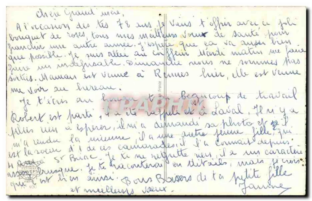 गुलाब के बूंद और तितली — खुशी के जन्मदिन — एडिशन यूनिवर्स पेरिस - पीछे