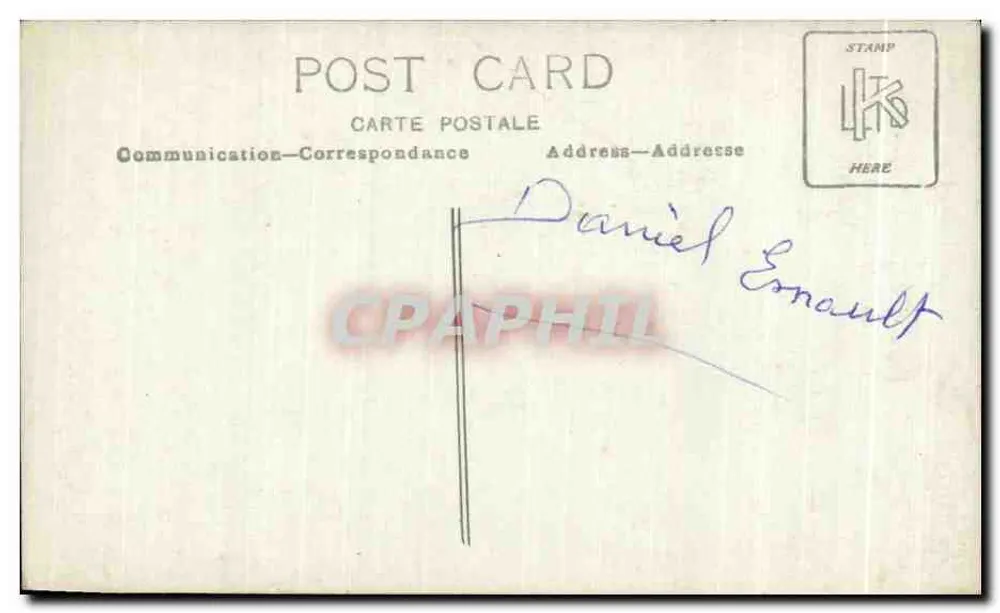 Soldado em uniforme — época 1914-1918 — editor - Verso