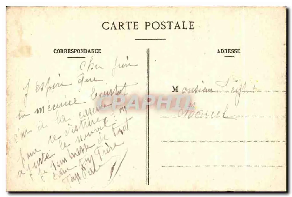 Infanterie — Die Clique — E. A. Paris, abgelegt - Rückseite