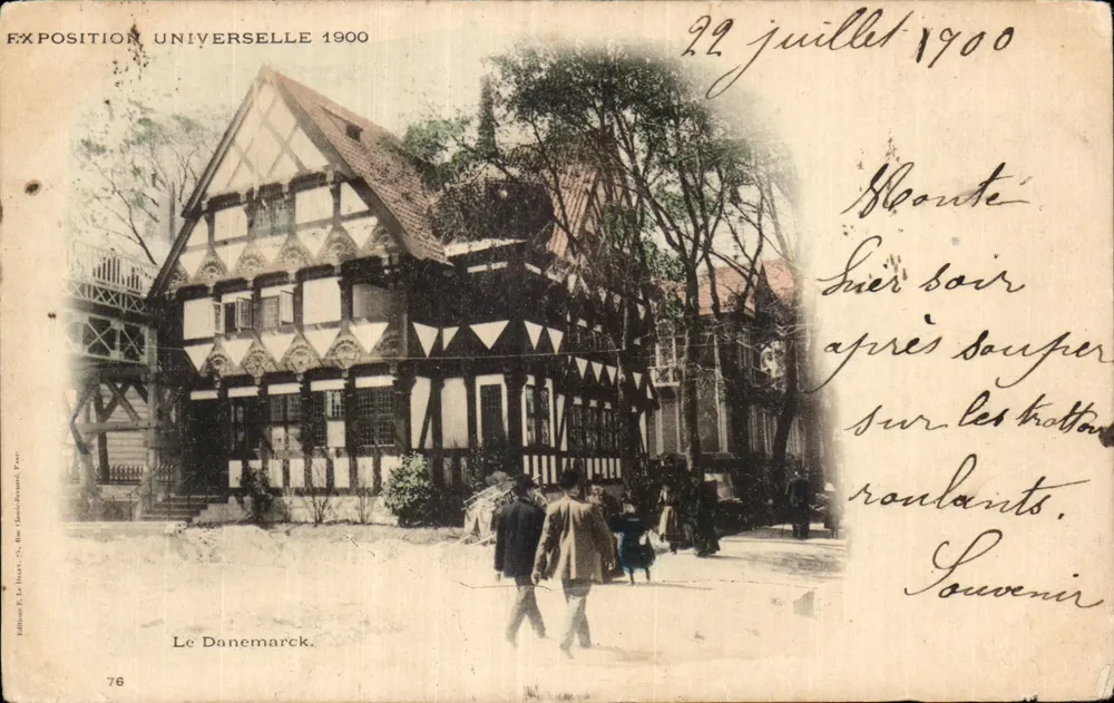 Dänemark — Weltausstellung 1900 — Editions E. Le Mire, Paris, Nr. 76 - Vorderseite