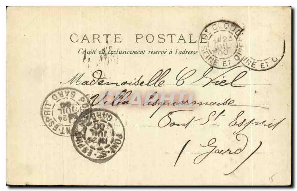 Dänemark — Weltausstellung 1900 — Editions E. Le Mire, Paris, Nr. 76 - Rückseite