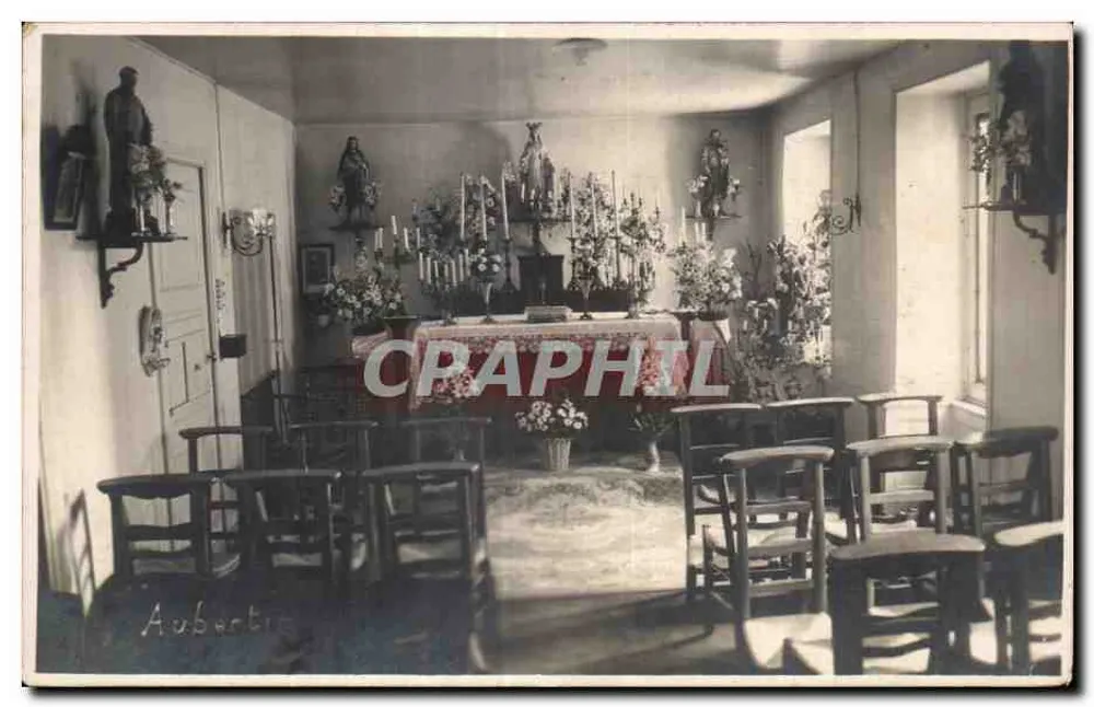 Interior de uma capela — Aubertic — número de série não visível - Frente