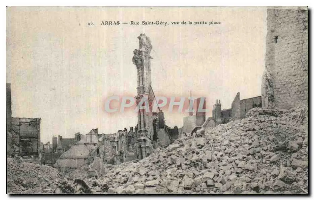 Arras — Rue Saint-Géry, Ansicht der kleinen Place — n°23 - Vorderseite