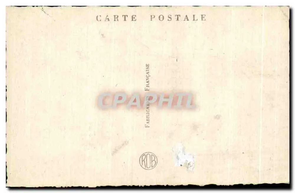 Lago con barca e casa — vista pittoresca — Rob, fabbricazione francese - Verso