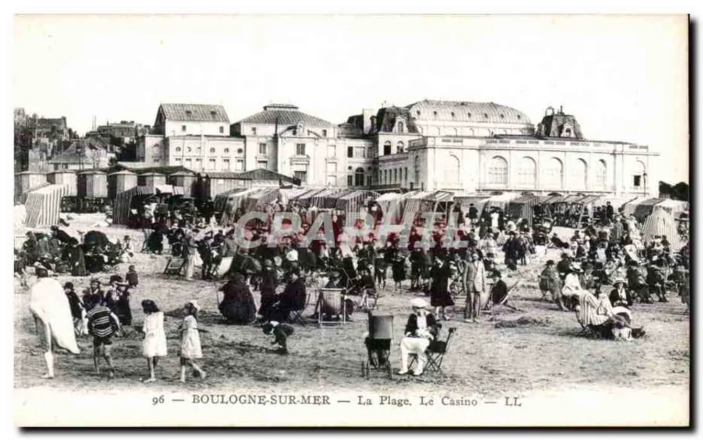 Boulogne-sur-Mer — Die Strand. Das Casino — LL. — n° 96 - Vorderseite